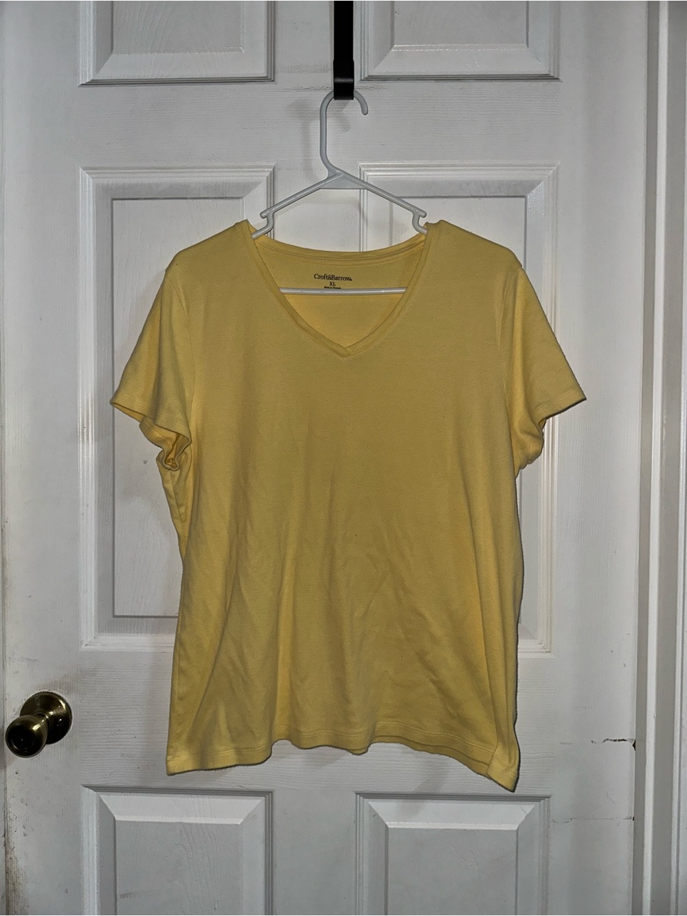 Croft & Barrow Yellow Top Size XL